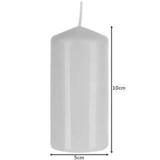 Iso Trade Cilindro per candela bianco - set da 8 pz.  
