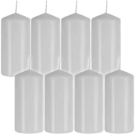 Iso Trade Cilindro per candela bianco - set da 8 pz.  