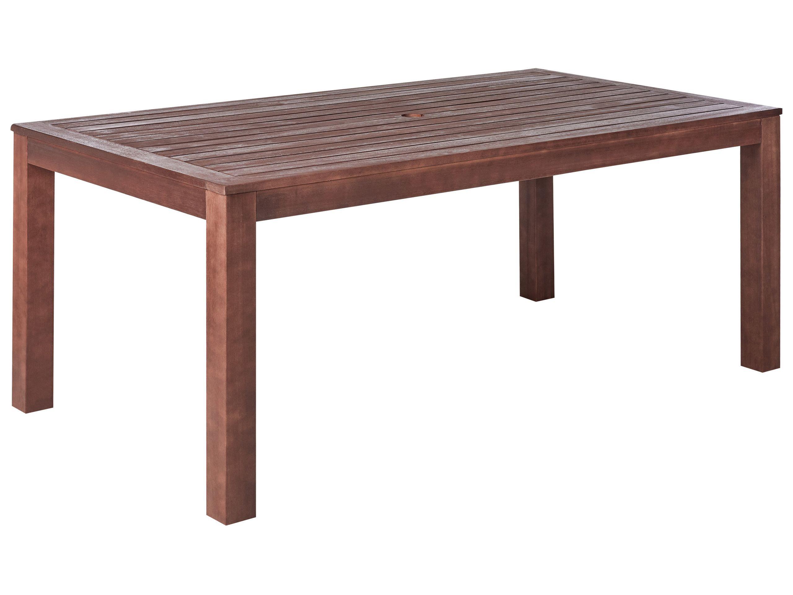 Beliani Table avec banc en Bois d'eucalyptus Traditionnel TUSCANIA  