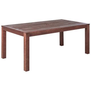 Beliani Table avec banc en Bois d'eucalyptus Traditionnel TUSCANIA  