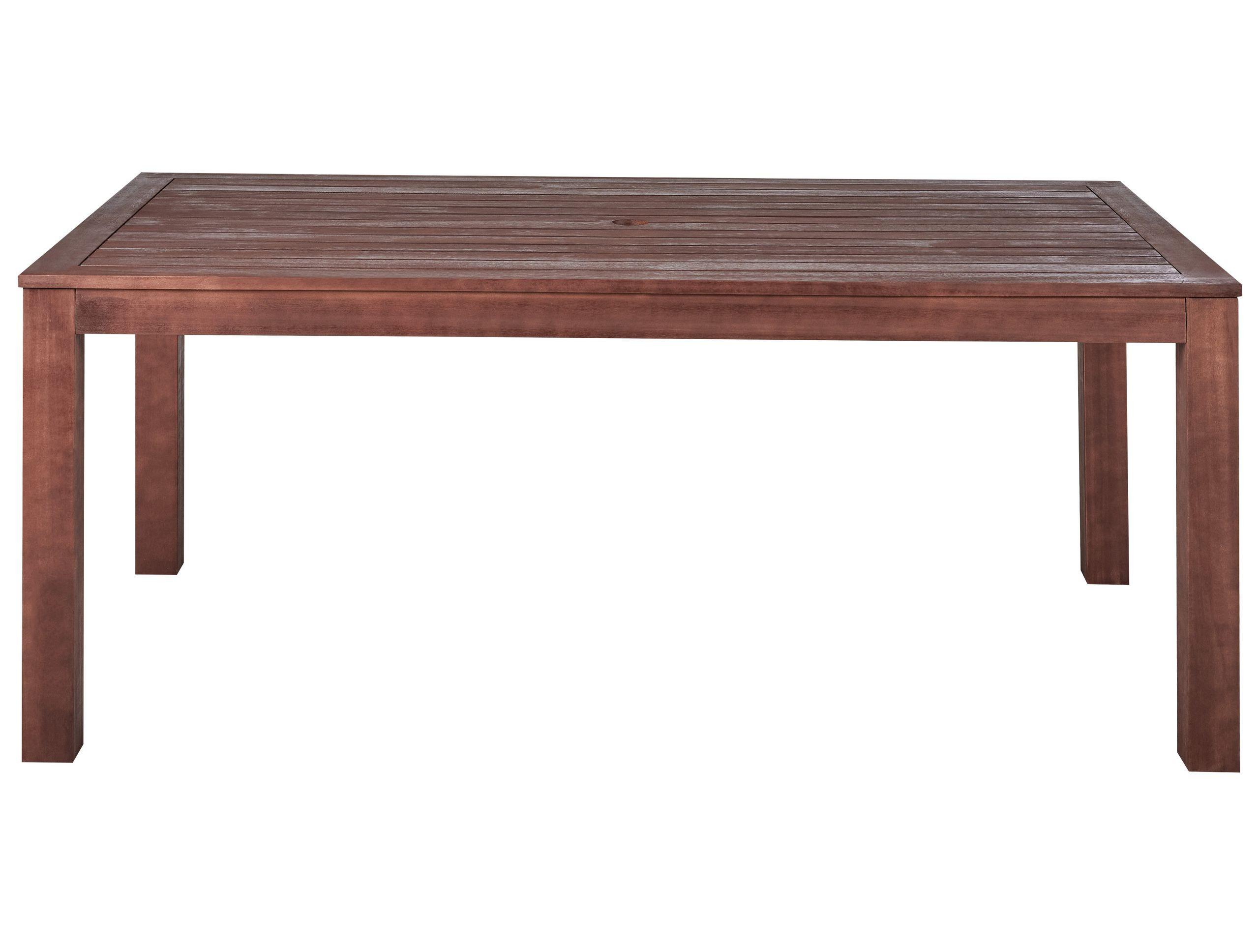 Beliani Table avec banc en Bois d'eucalyptus Traditionnel TUSCANIA  