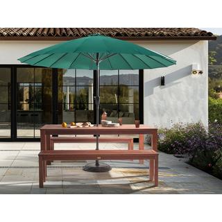 Beliani Table avec banc en Bois d'eucalyptus Traditionnel TUSCANIA  