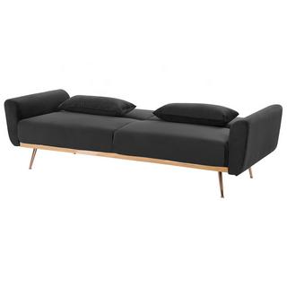 Beliani 3 Sitzer Sofa aus Samtstoff Glamourös EINA  