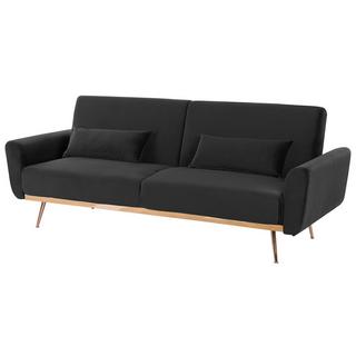 Beliani 3 Sitzer Sofa aus Samtstoff Glamourös EINA  