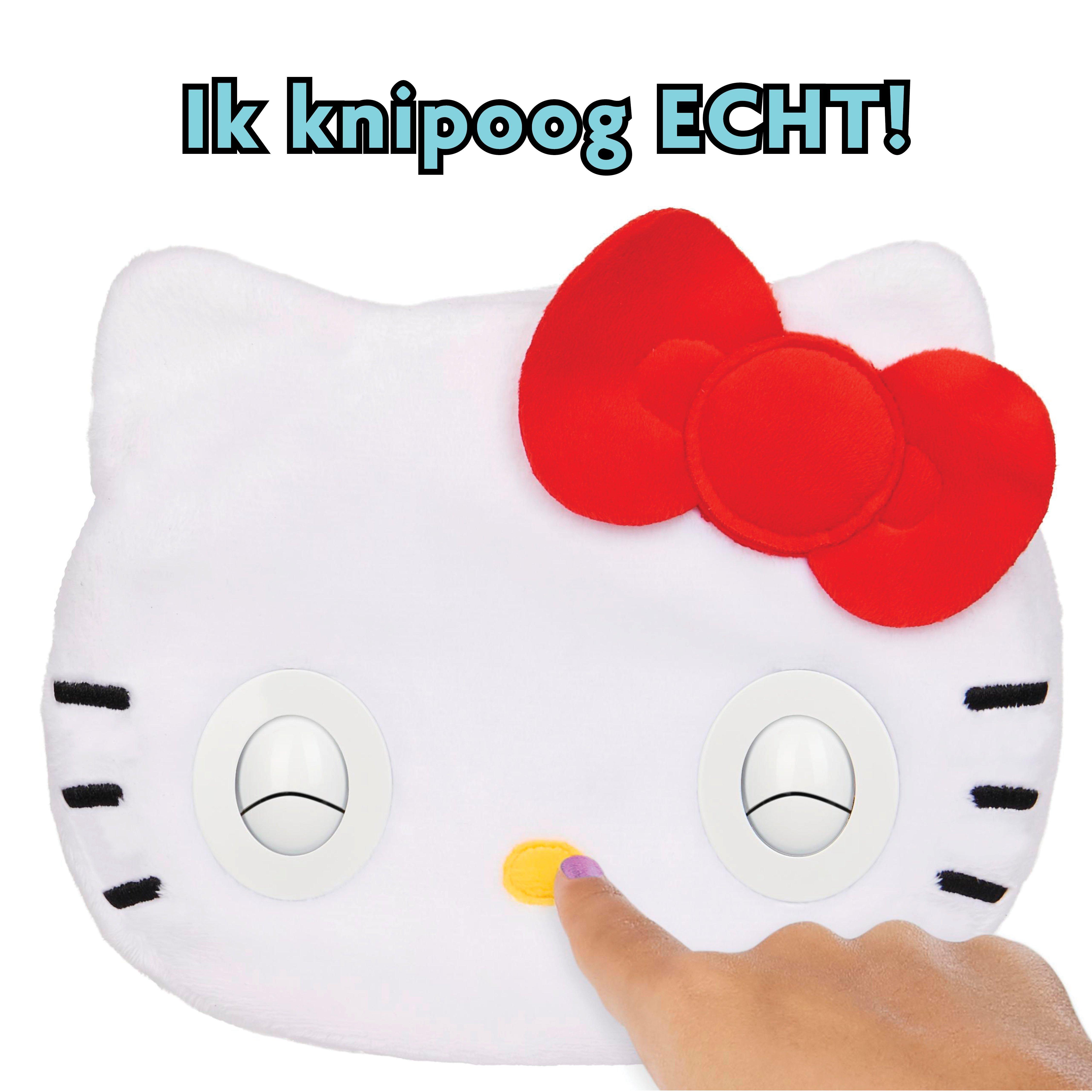 Spin Master  Purse Pets SANRIO - HELLO KITTY - COMPAGNON INTERACTIF FORMAT SAC A MAIN - Hello Kitty Animal Interactif Tout Doux Blanc Et Rouge Qui Cligne Des Yeux - Sons et Modes De Jeu - Jouet Enfant 5 Ans et + 