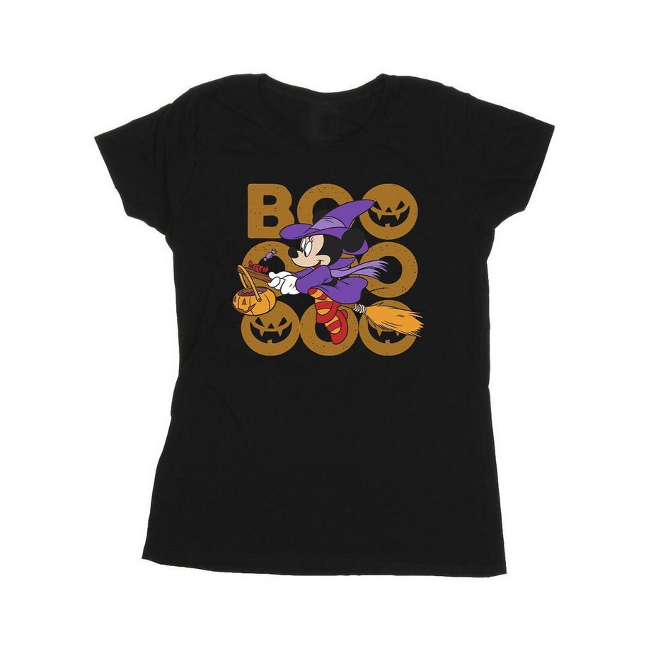 Disney Minnie Mouse Boo Halloween T-Shirt Coupe Cintrée  