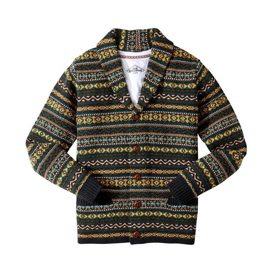 Joe Browns Fair Isle Schalkragen Strickjacke  