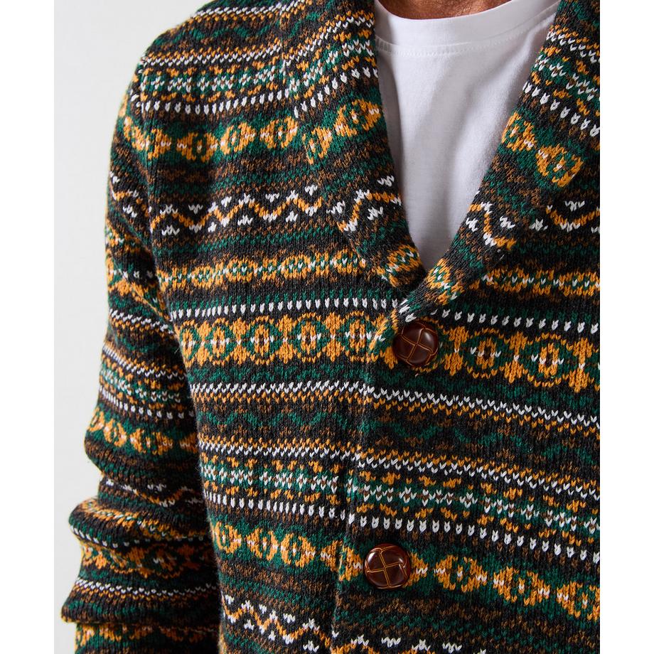 Joe Browns Fair Isle Schalkragen Strickjacke  