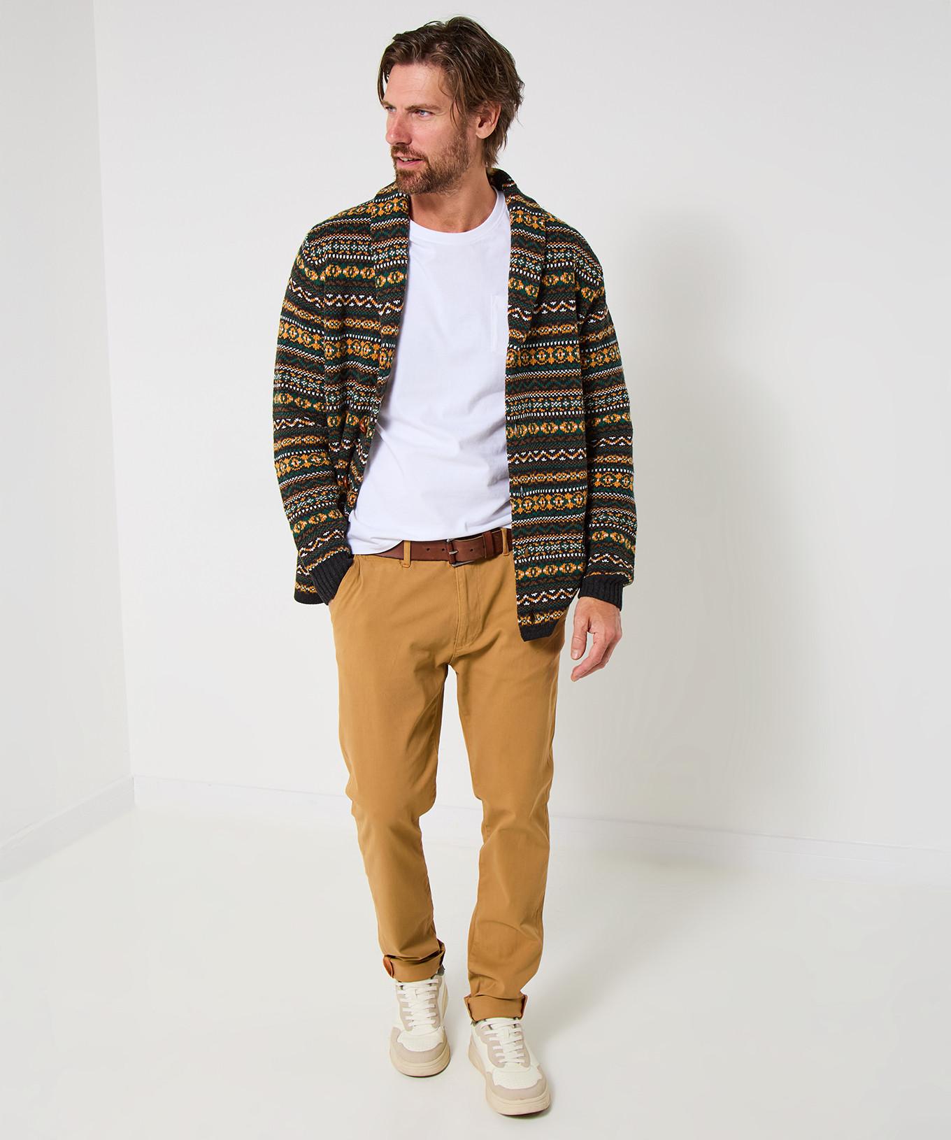 Joe Browns Cardigan Collo Sciarpa Fair Isle  