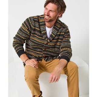 Joe Browns Cardigan Collo Sciarpa Fair Isle  
