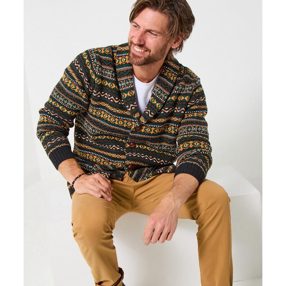 Joe Browns Fair Isle Schalkragen Strickjacke  
