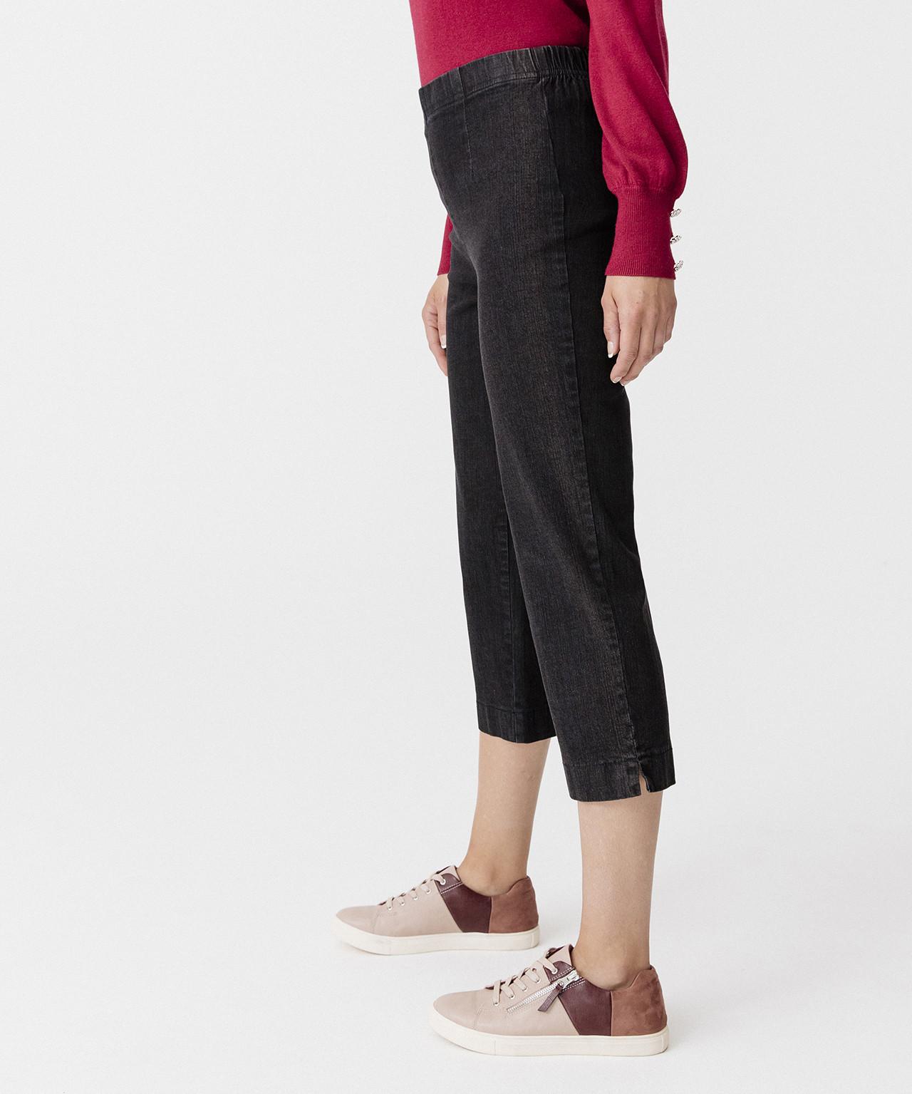 Image of 3/4-hose Mit Bauch-weg-effekt. Damen Schwarz 36