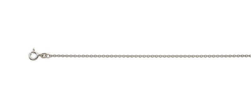 Image of Collier Anker Weissgold 585, 2mm, 42cm Unisex Silber 42cm