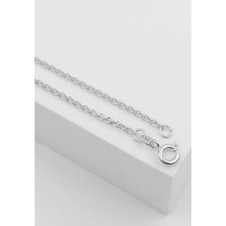 MUAU Schmuck  Collier forçat or blanc 585, 2mm, 42cm 