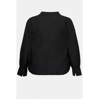 Ulla Popken  Blusa in misto seta con scollo a V e maniche lunghe 