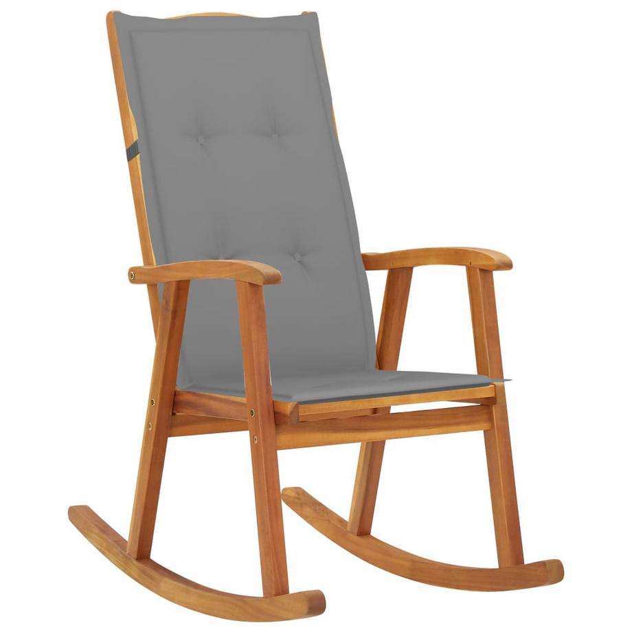 Chaise à bascule bois d'acacia