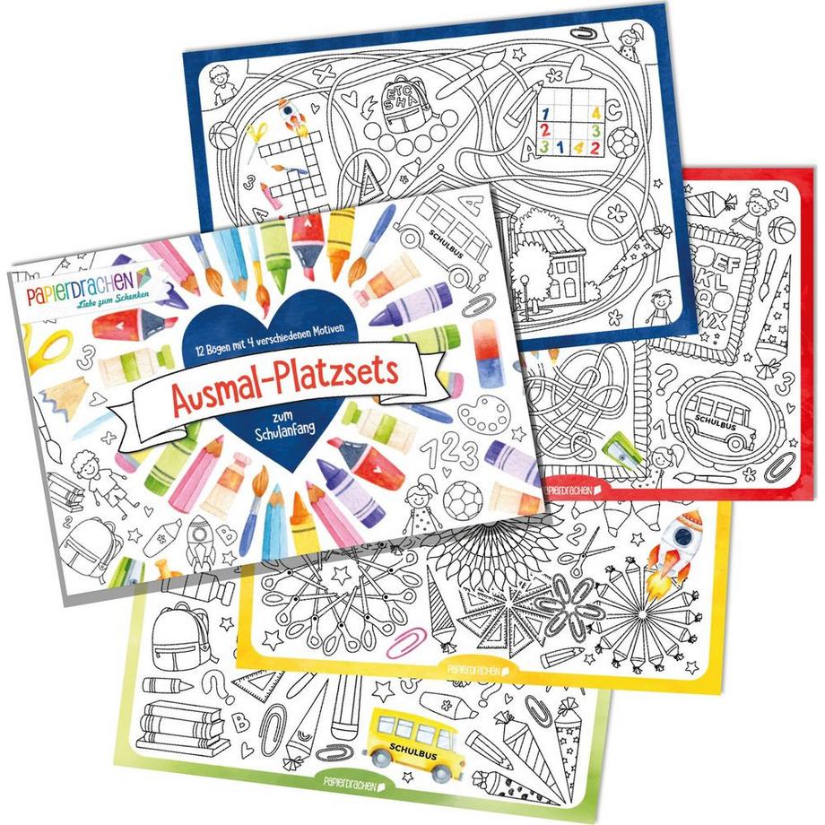Sets de coloriage de cerfs-volants en papier pour lécole Set 01