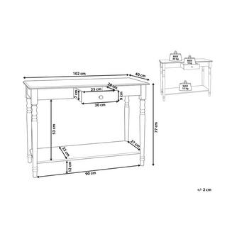 Beliani Console en MDF Traditionnel TOBAGO  