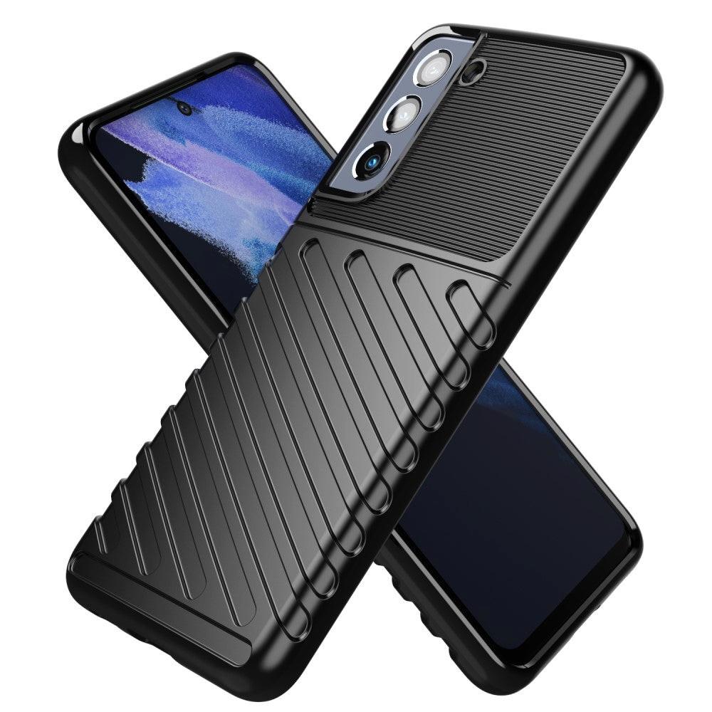 Image of Galaxy S21 Fe - Textur Gummi Hülle Schwarz