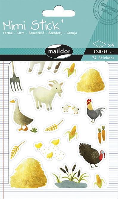 Clairefontaine  Clairefontaine Mimi Stick', Sach 4 pl 10,5x16cm, Ferme 