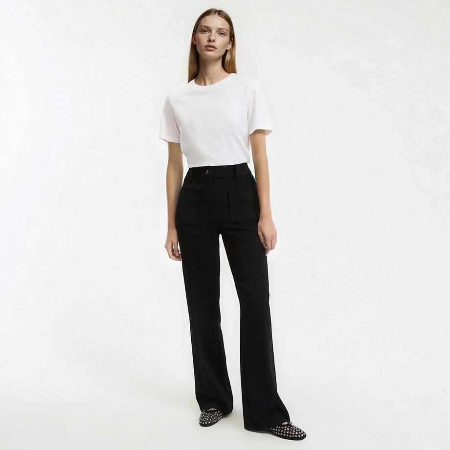 La Redoute Collections Pantalon flare Signature  