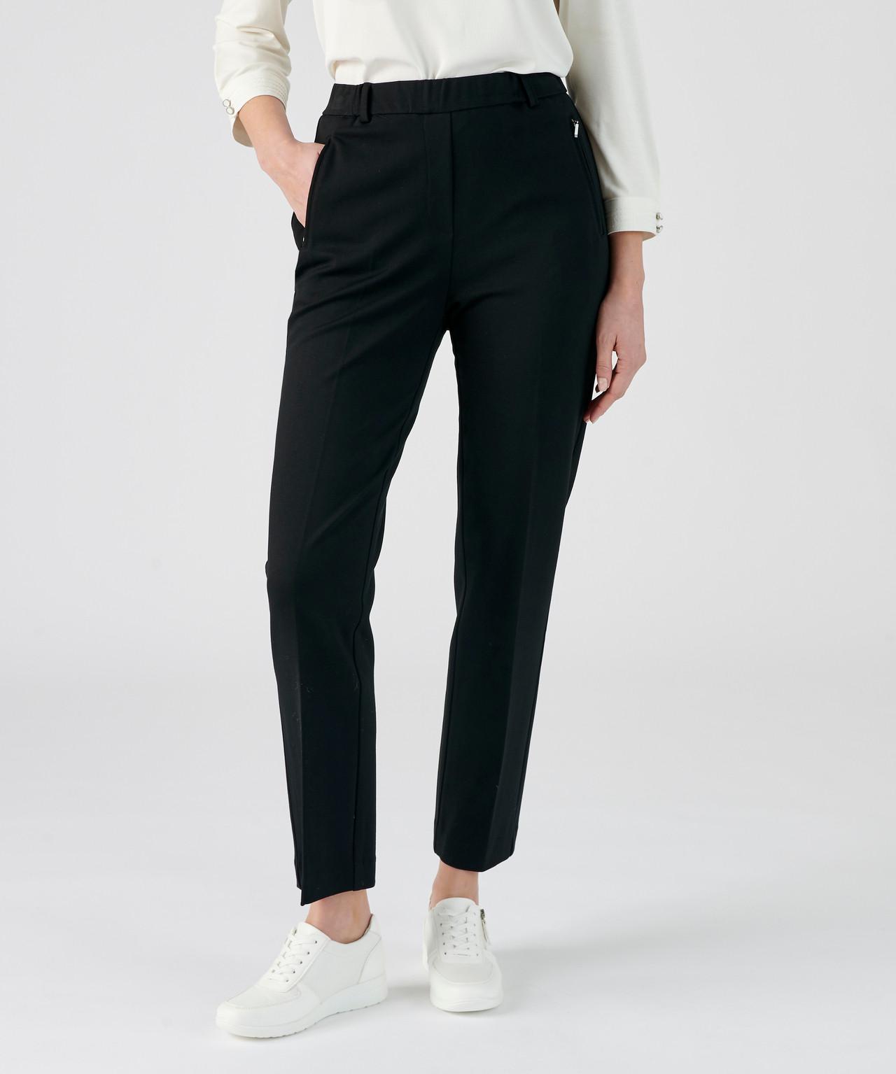 Image of 7/8-hose Aus Dehnbarem Milano-gewebe. Damen Schwarz 52