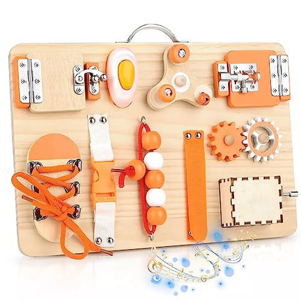 Activity-board - Motor Skills Board Activity Spielzeug Busy Sensory Toy, One Size, Multicolor