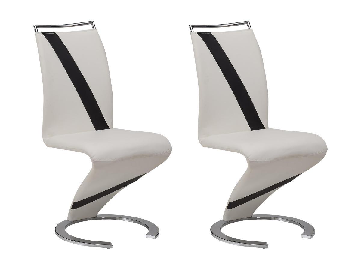 Vente-unique Lot de 2 chaises TWIZY Simili  