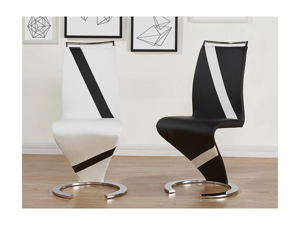 Vente-unique Lot de 2 chaises TWIZY Simili  