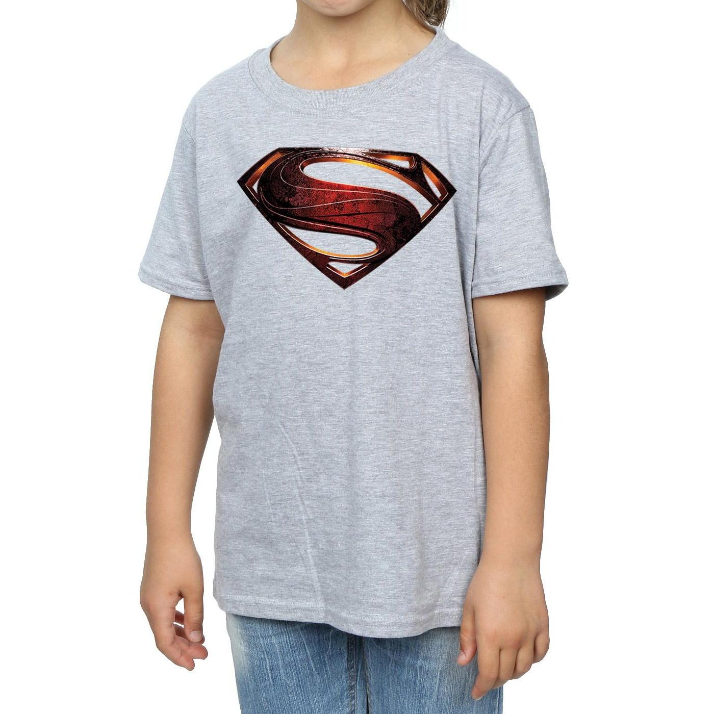 DC COMICS  Tshirt JUSTICE LEAGUE MOVIE SUPERMAN EMBLEM 