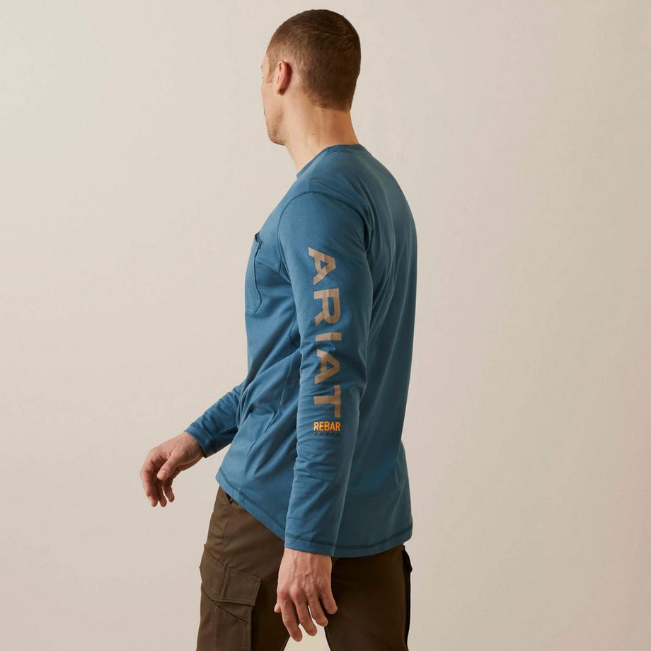Ariat Rebar Workman Logo Langarmshirt  