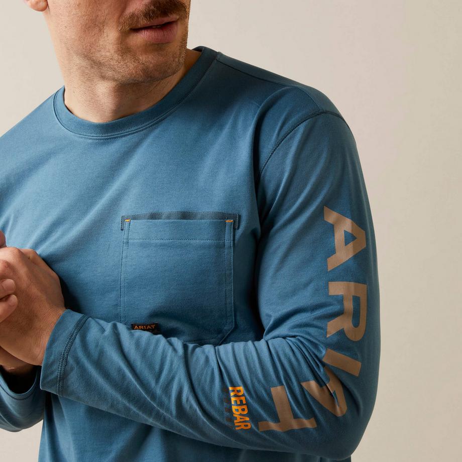 Ariat Rebar Workman Logo Langarmshirt  