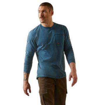 t-hirt maniche lunghe rebar workman logo