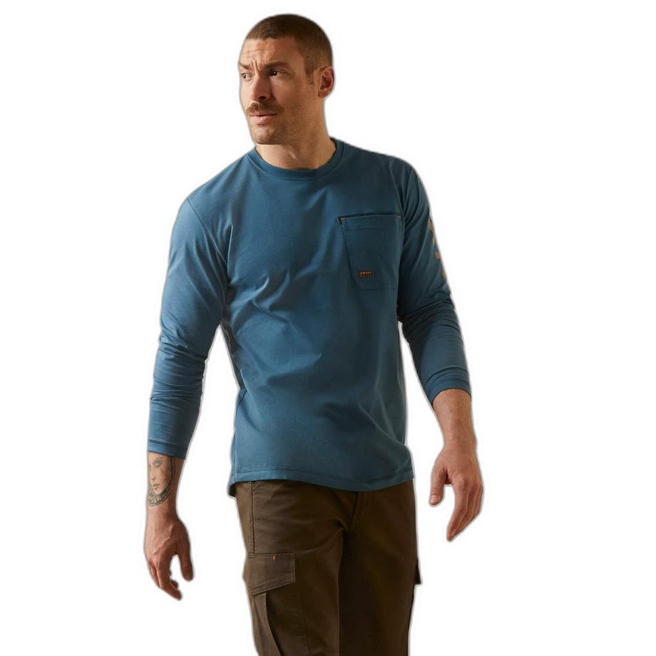 Ariat Rebar Workman Logo Langarmshirt  