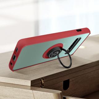 Avizar  Coque Galaxy S10 Plus Rouge avec Anneau 