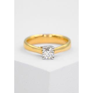 MUAU Schmuck  Solitaire Ring Diamant 0.25 ct Gold 750 