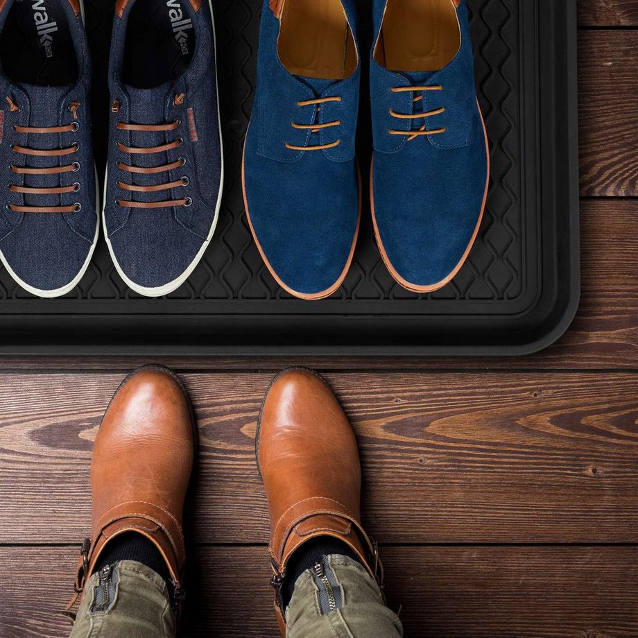 Northix  3er-Set Schuhabtropfschalen 60 x 40 cm 