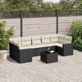 VidaXL set divano da giardino Polirattan  