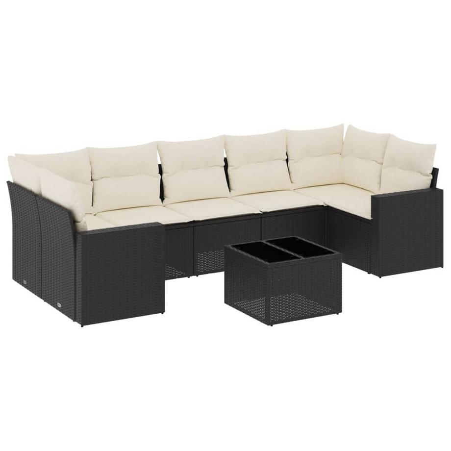 Ensemble de canapés de jardin rotin synthétique