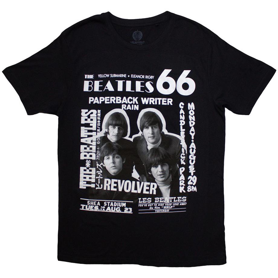 The Beatles 1966 Grafikdruck T-Shirt  