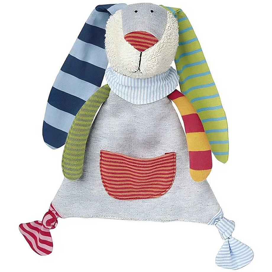 Sigikid  41274 Schnuffeltuch Hase Ringeldingel Mädchen und Jungen Babyspielzeug empfohlen ab Geburt mehrfarbig 