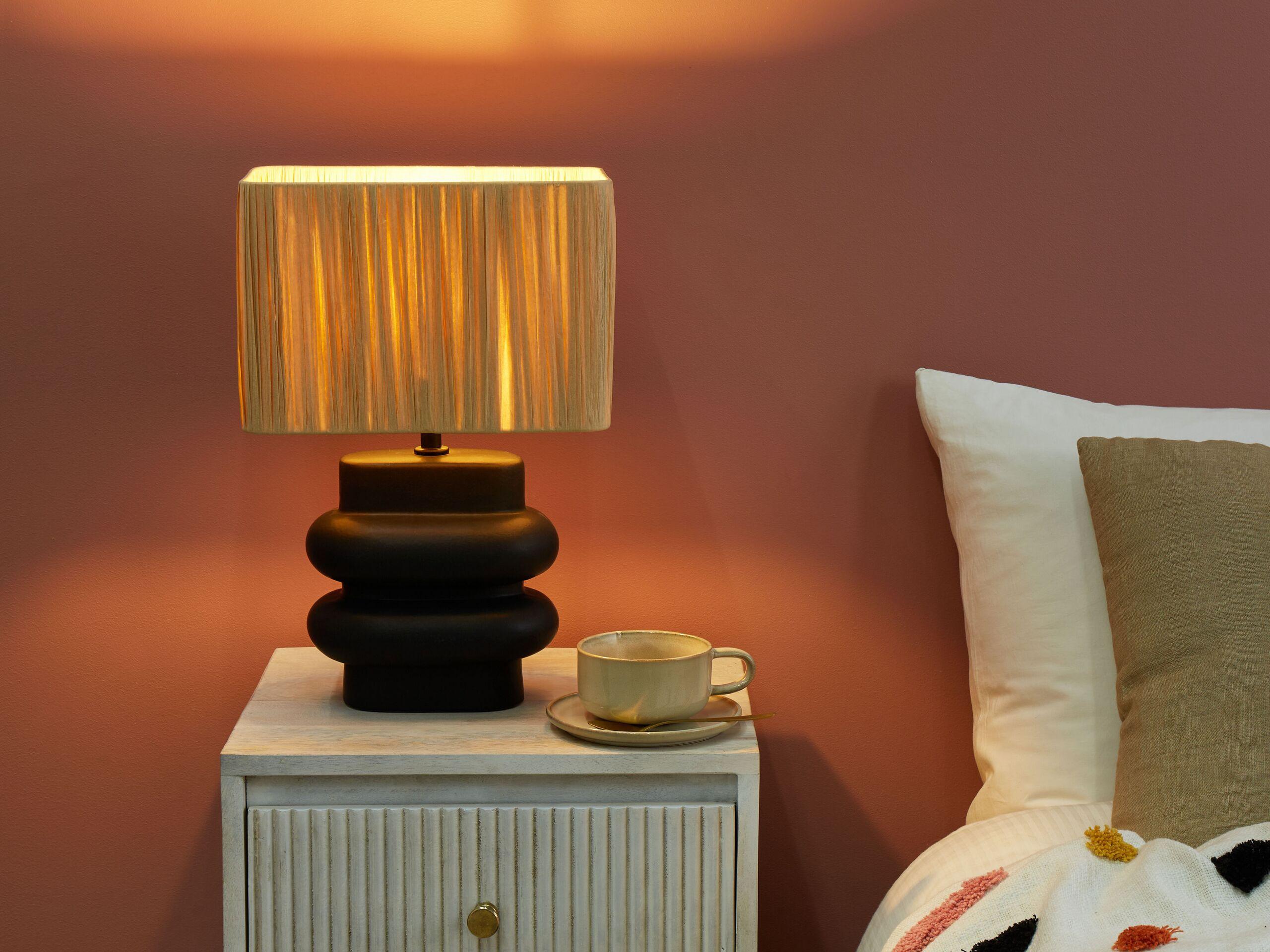 Beliani Lampe à poser en Céramique Boho JUDY  