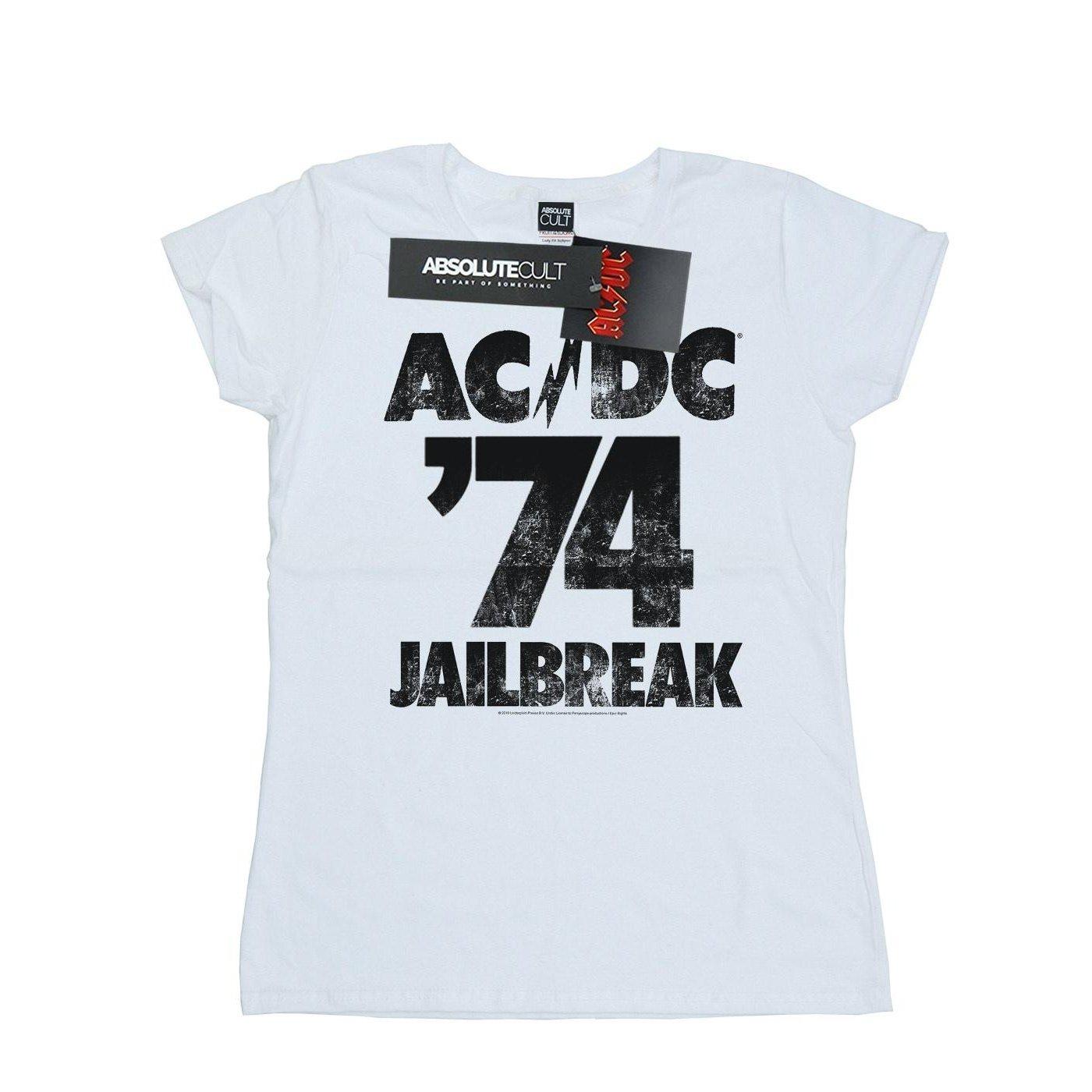 Image of Acdc Jailbreak 74 Tshirt Damen Weiss XL