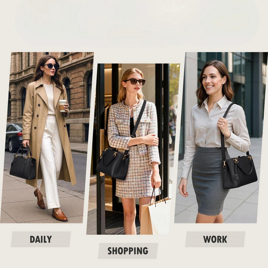 Only-bags.store Mittelgroße Handtasche mit verstellbarem Schultergurt  