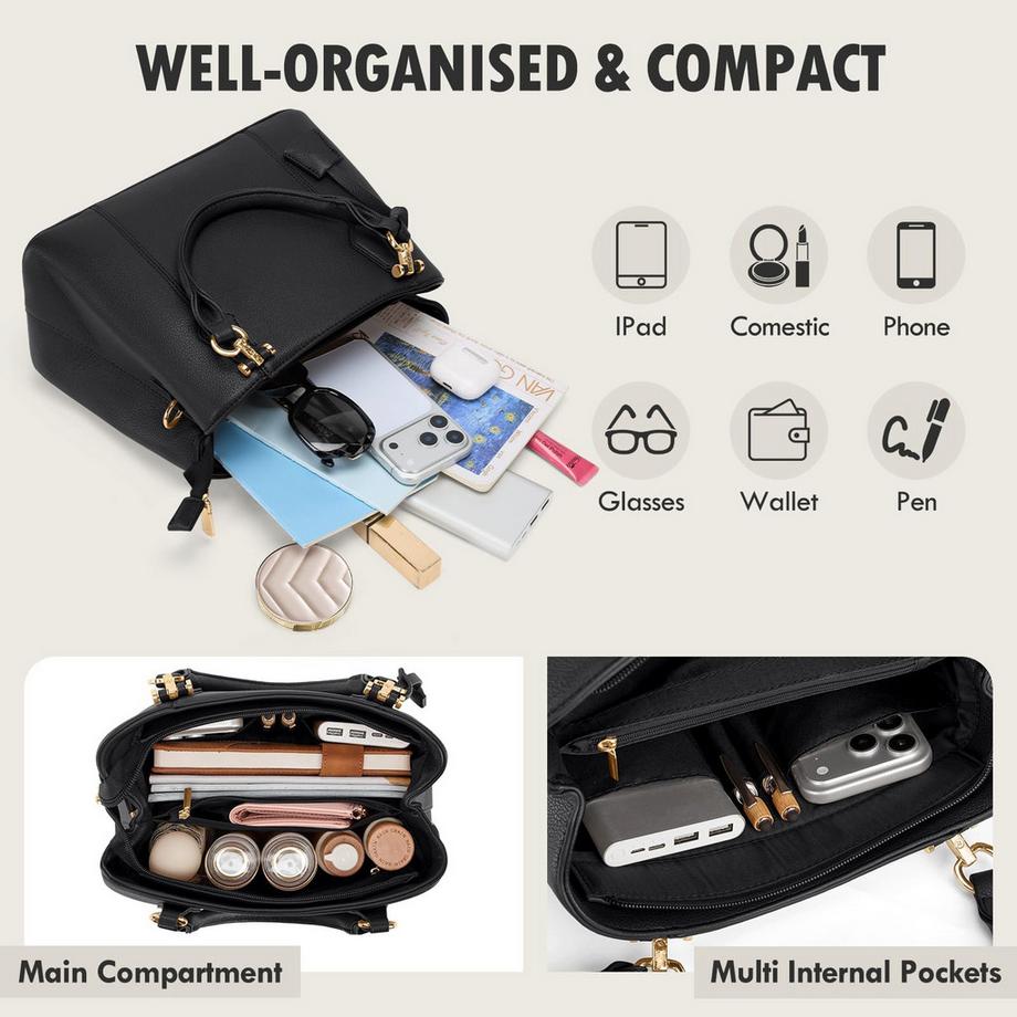 Only-bags.store Mittelgroße Handtasche mit verstellbarem Schultergurt  