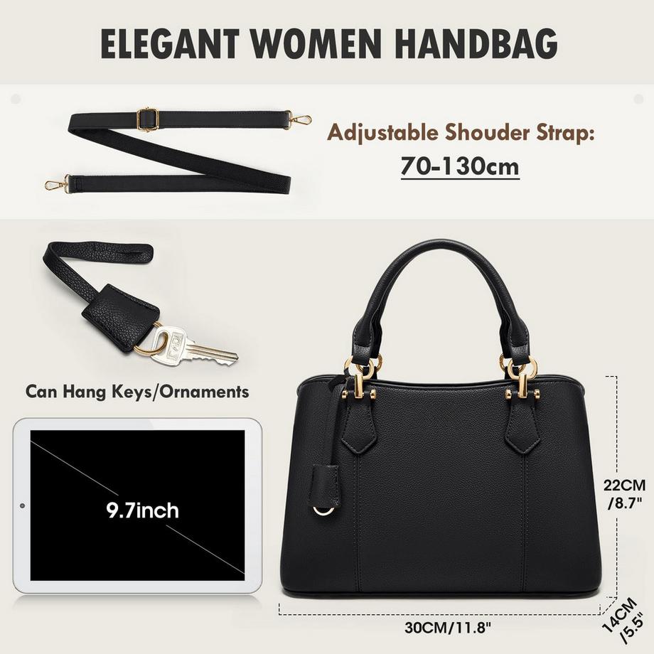 Only-bags.store Mittelgroße Handtasche mit verstellbarem Schultergurt  