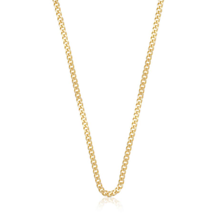 MUAU Schmuck  Collier Panzer Gelbgold 750, 3.4mm, 45cm 