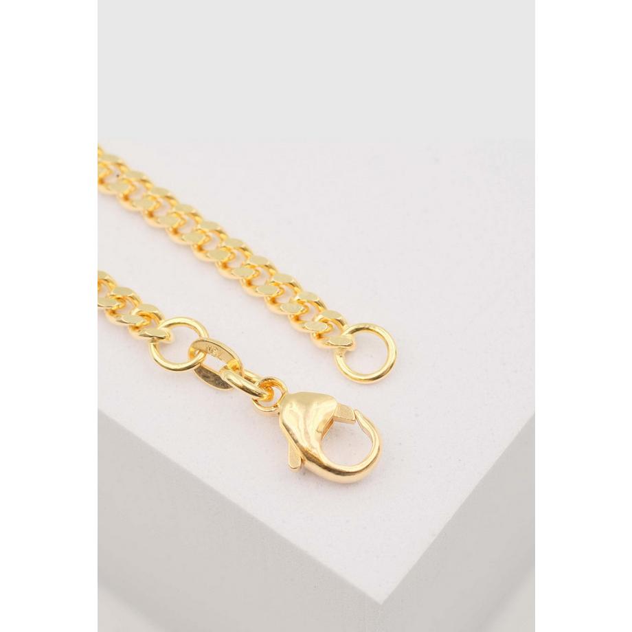 Collier Panzer Gelbgold 750, 3.4mm, 45cm