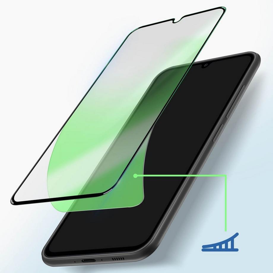 Avizar  Verre Trempé Galaxy A34 5G Biseauté Noir 