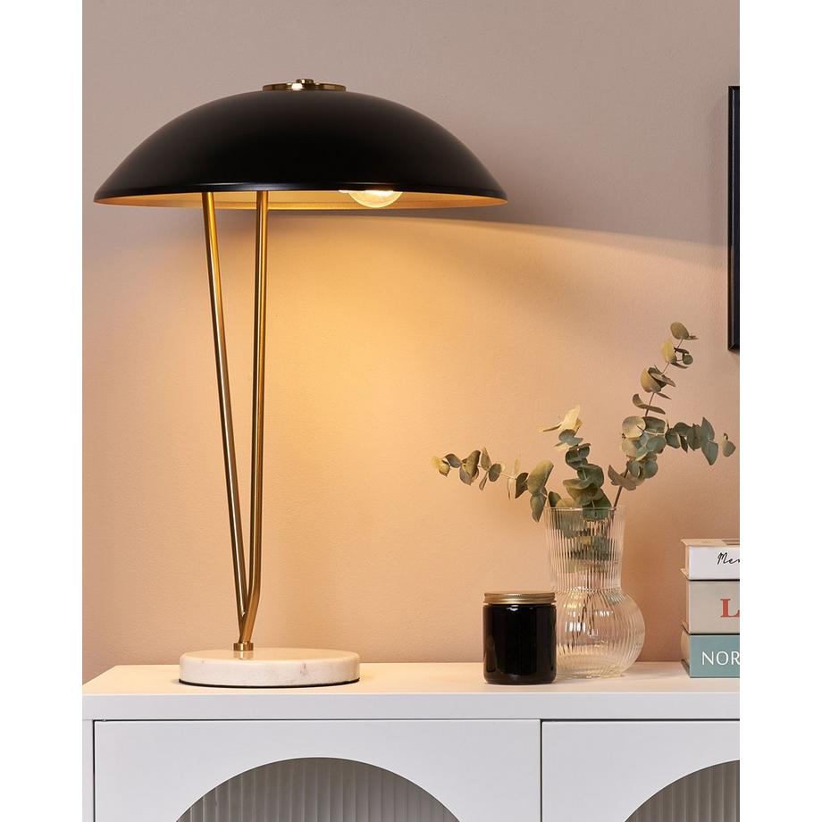 Beliani Lampe à poser en Métal Industriel DANTO  